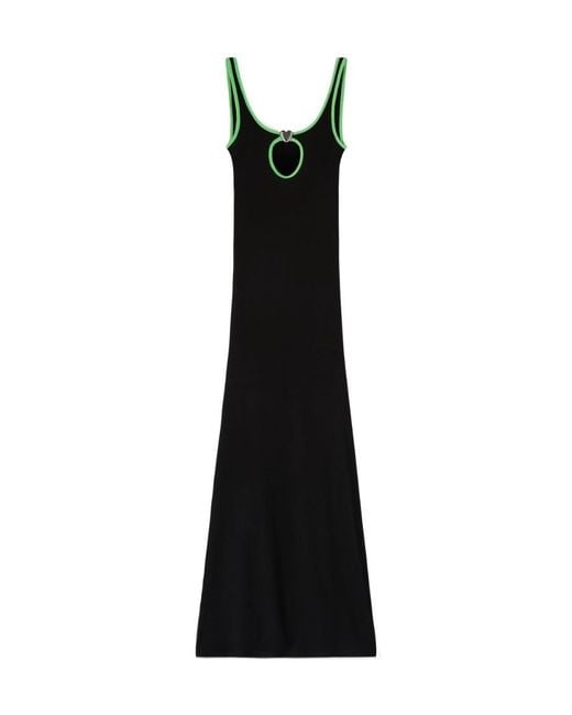 Ambush Black Heart Hole Sleeveless Long Dress