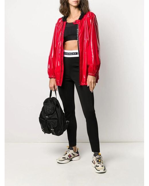 Givenchy Red Hooded Jacket