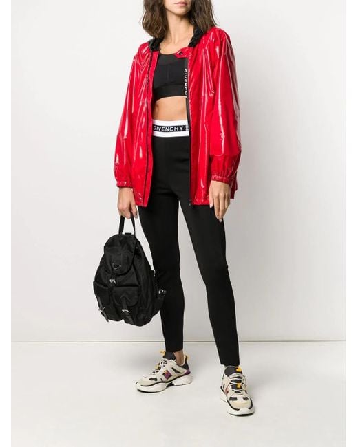 Givenchy Red Hooded Jacket