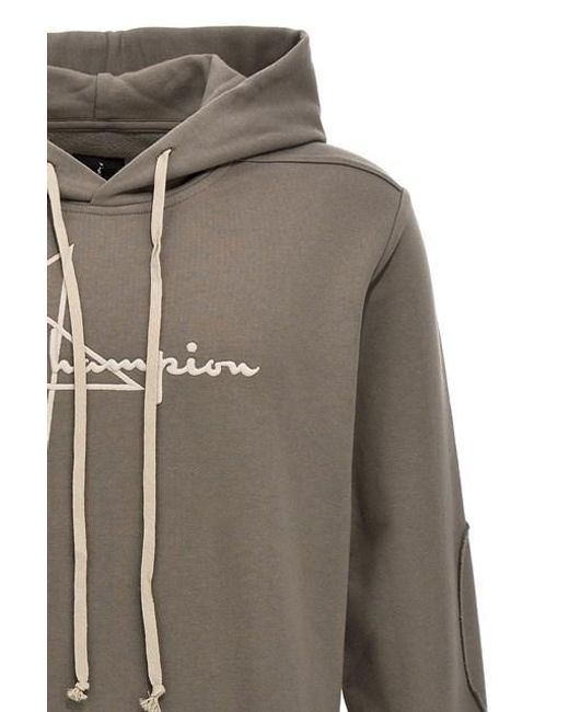 Rick Owens Gray Logo Jumpsuit for men