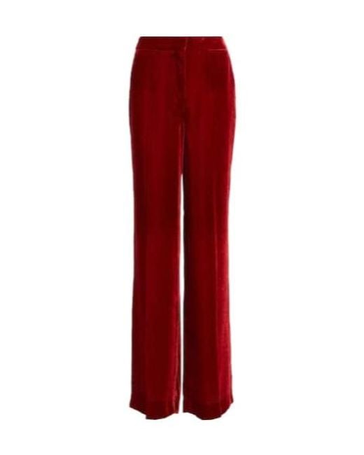 Stella McCartney Red Velvet Pants