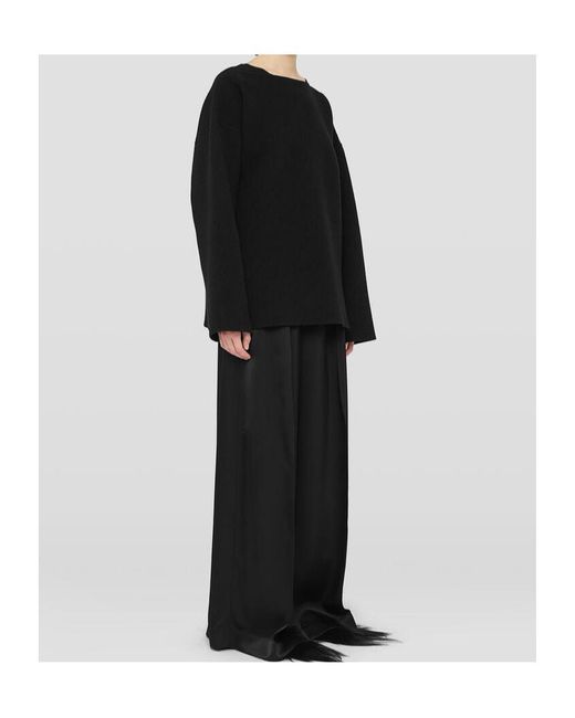 Jil Sander Black Crew-Neck Jumper