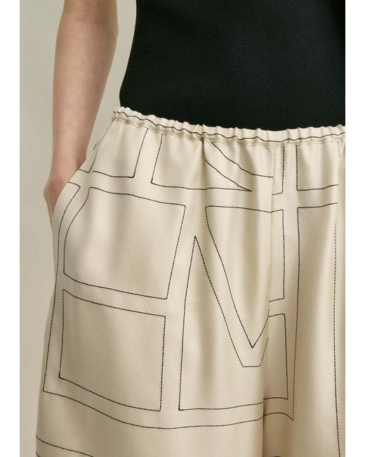 Totême  Natural Totême Monogram Pj Culottes