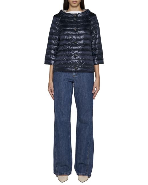 Herno Blue Reversible Padded Jacket