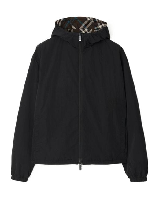 Burberry Black Vintage-Check Reversible Jacket for men