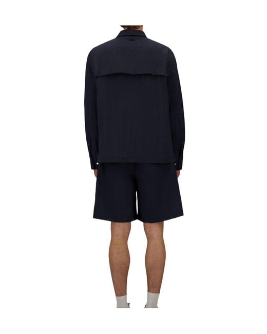 Herno Black Laminar Boxy Zip-Pocket Jacket for men
