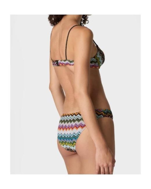 Missoni Multicolor Pixelated Zigzag Balconette Bikini