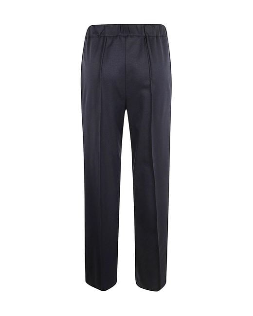Liviana Conti Blue Elastic Waist Slacks