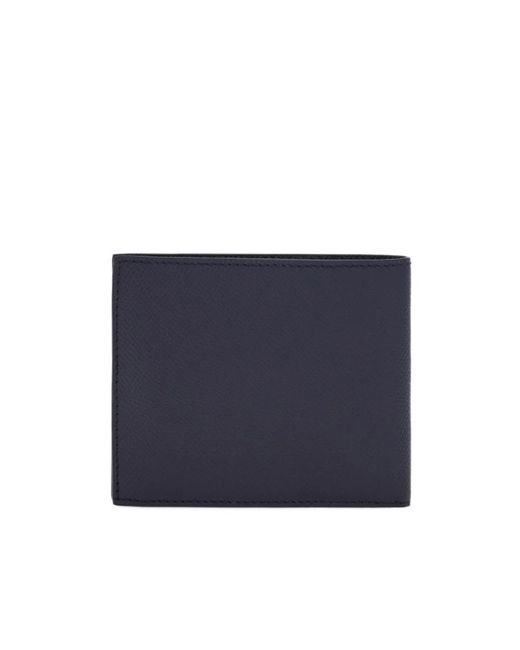 Ferragamo Blue Gancini Bi-Fold Wallet for men
