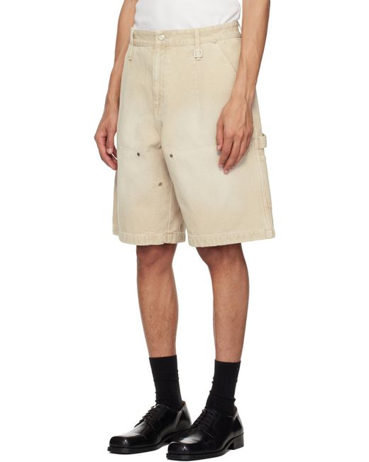 Wooyoungmi Natural Studded Shorts for men