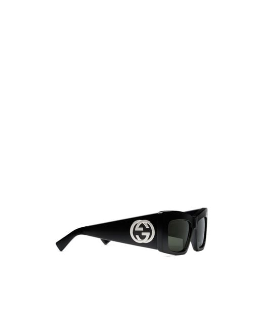 Gucci Black Eyewear Square Frame Sunglasses