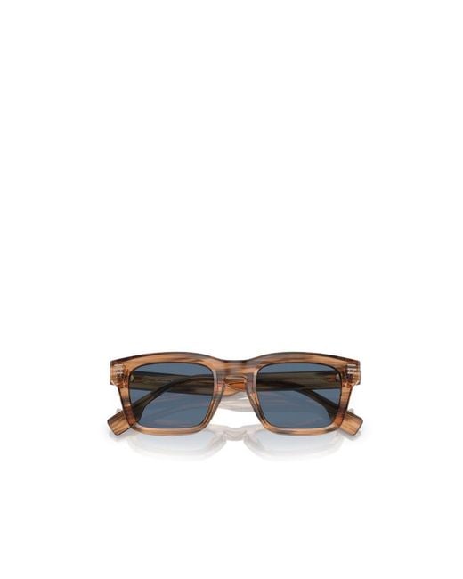 Burberry Blue Sunglasses With Rectangular Frames for men