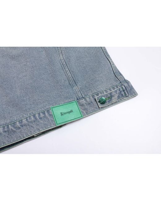 LIU REGALI Blue Logo Denim Jacket for men