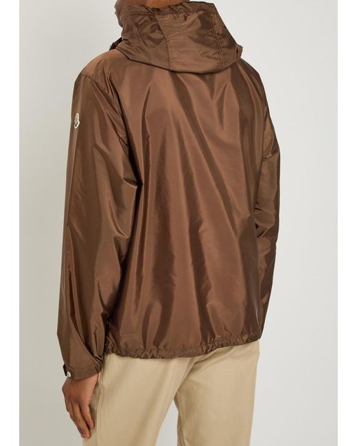 Moncler Brown Hooded Jacket for men