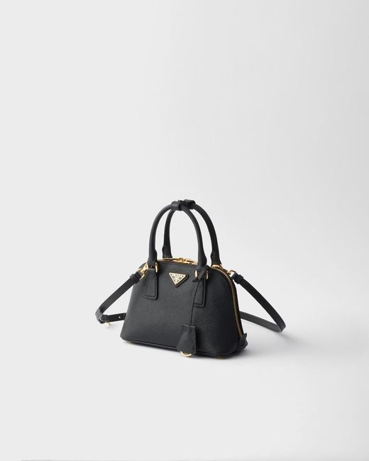 Prada Black Zip-Up Top Handle Bag