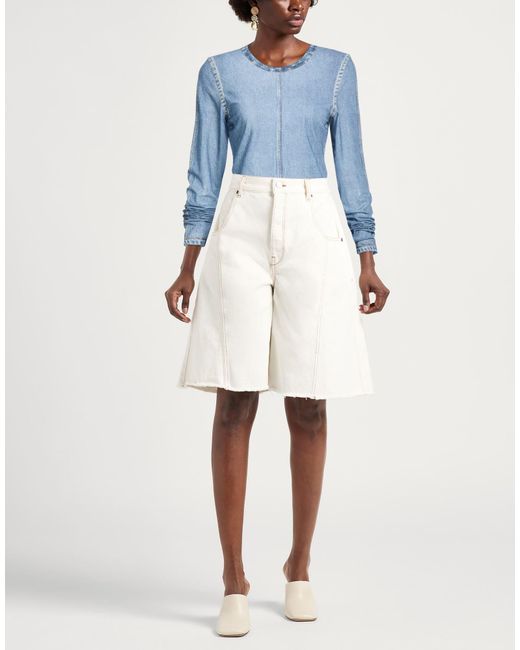 Rag & Bone Blue Solid Color Mesh Long-Sleeve Top