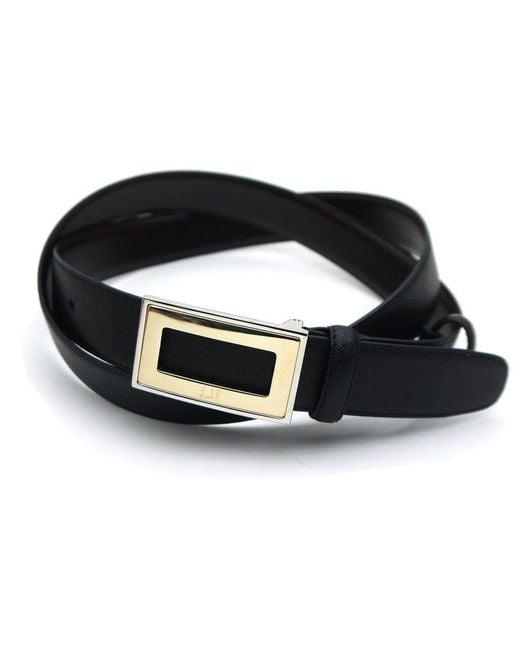 Dunhill Black Double-Sided Belt for men