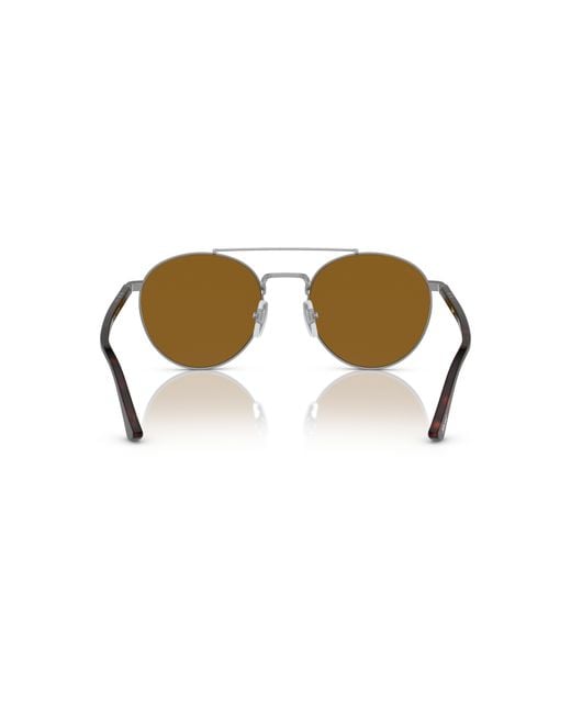 Persol Multicolor Round Frame Sunglasses for men