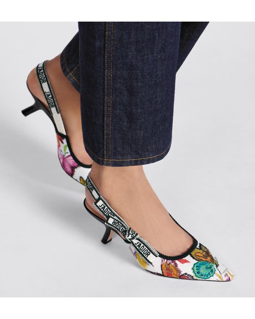 Dior Metallic J'A Slingback Pump