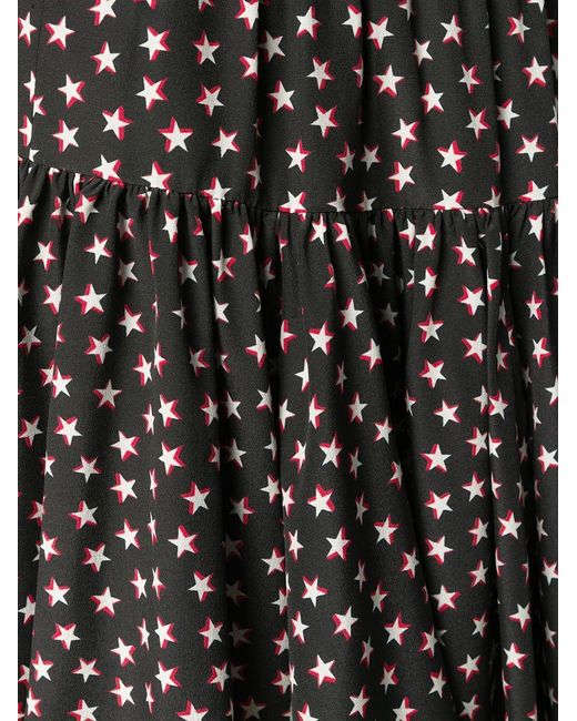 Saint Laurent Black Gathered Skirt