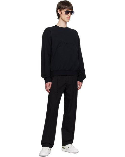 Givenchy Black Logo Detailed Crewneck Sweatshirt for men