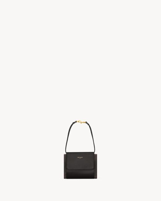 Saint Laurent Black Foulard Folding Pouch Shoulder Bag for men