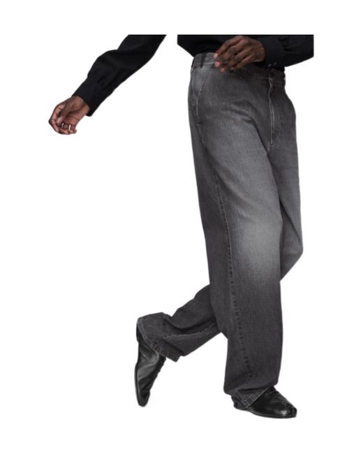 Maison Margiela Gray Washed Effect Jeans for men