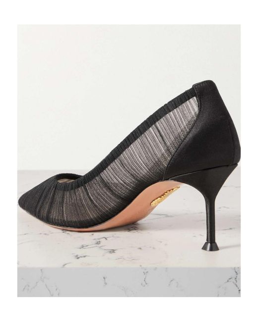 Aquazzura Gray Pointed Toe Pumps