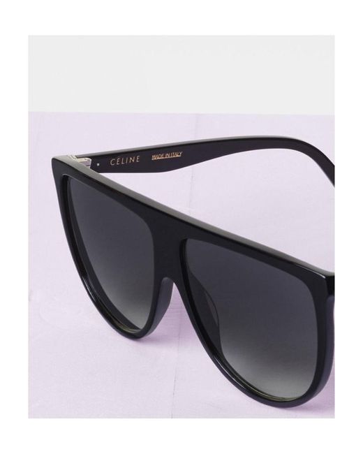 Céline Black Oval Sunglasses for men