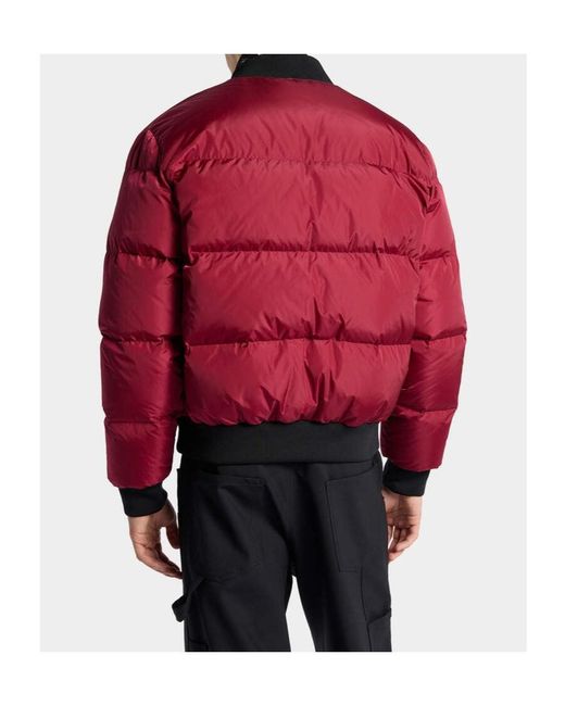 DSquared² Red Easy Down Bomber Jacket for men