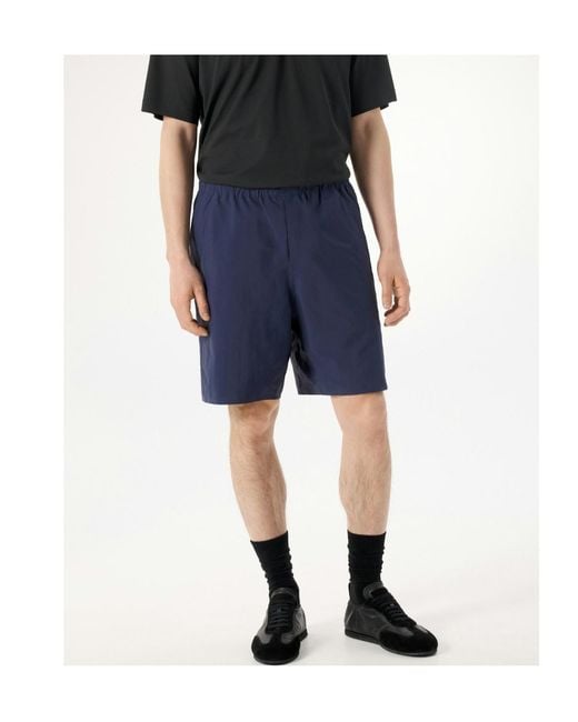 Veilance Blue Spere Sl Elasticated-Waistband Shorts for men