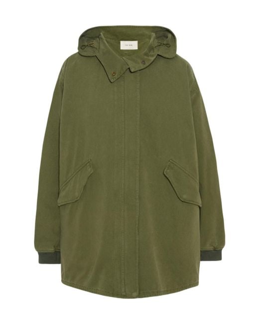 The Row Green Kemet Hooded Cotton Jacket for men