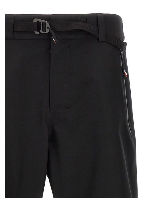 Moncler Black Logo Pants for men