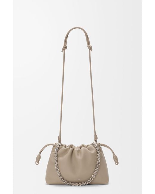 Loewe Gray Flamenco Medium Shoulder Bag