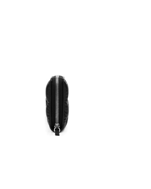 Maison Margiela Black Numbers-Motif Zipped Padded Wallet for men