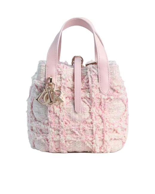 Dior Pink Toujours Vertical Tote Bag