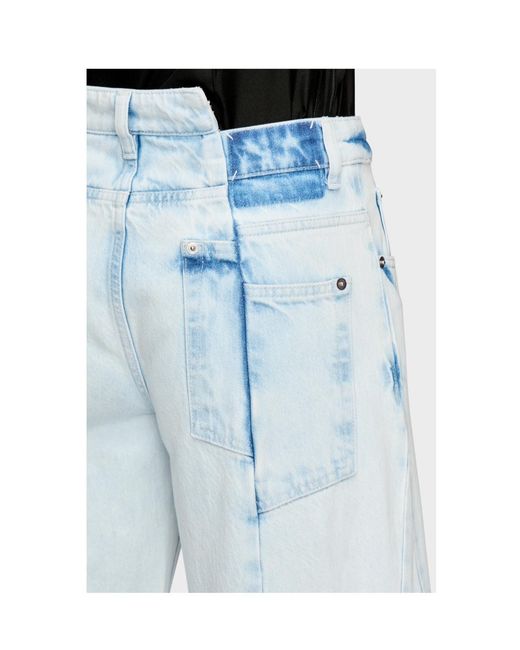 Maison Margiela Blue Bleached Spliced Jeans