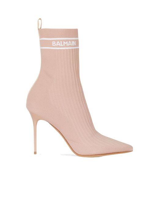 Balmain Pink Pointed Short Boots
