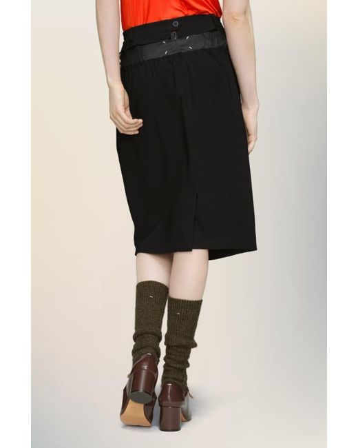 Maison Margiela Black Anonymity Of The Lining Skirt