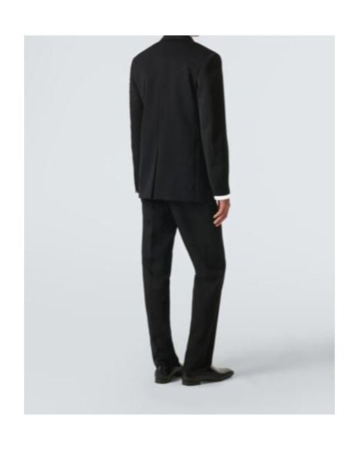 Jil Sander Black Satin-Trimmed Wool Blazer for men