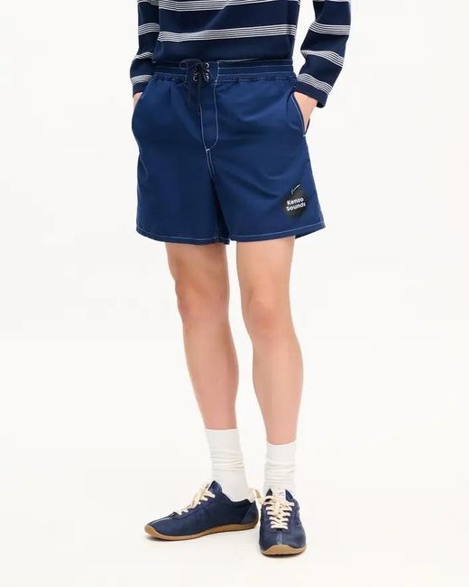 KENZO Blue Sounds' Swim Trunk for men