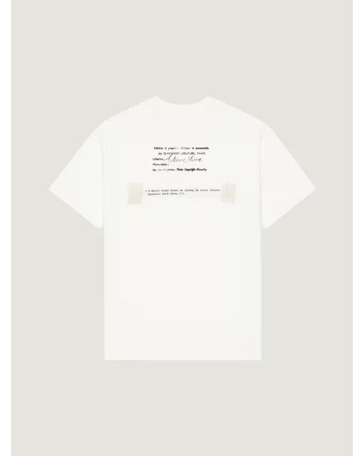 Givenchy White Round Neck T-Shirt for men