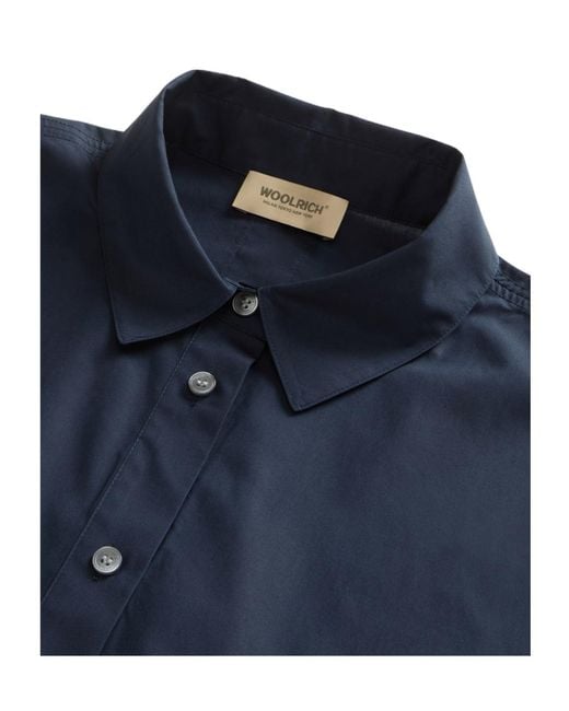 Woolrich Blue Button-Up Sleeveless Shirt