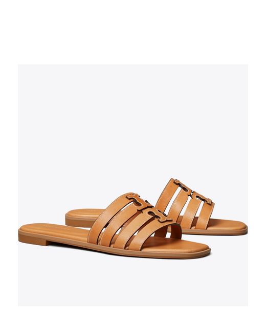Tory Burch Brown Ines Multi-Strap Sandals