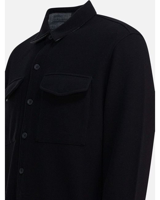 Vince Blue Button Pocket Overshirt for men