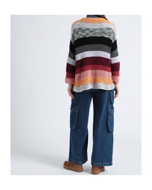 MAX&Co. Red Boat Neck Striped Sweater