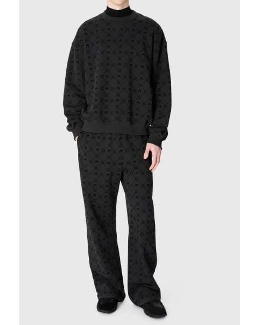 MARINE SERRE Black Moonogram Sweatpants