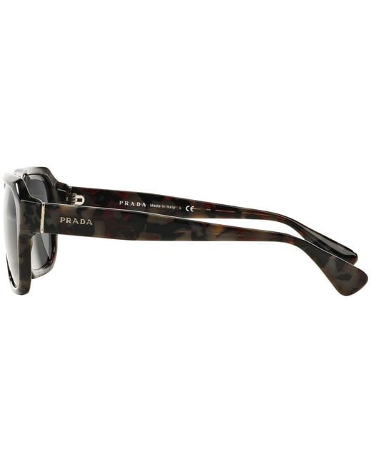 Prada Gray Logo Sunglasses for men