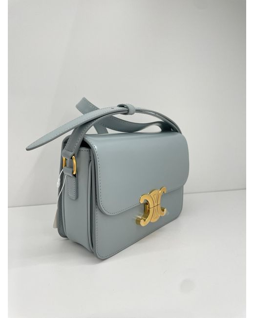 Céline Blue Teen Triomphe Bag