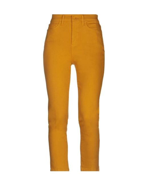 Tory Burch Orange Straight-Leg Jeans